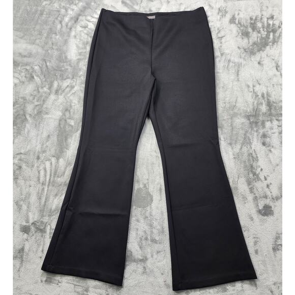 Maurices Pants Womens XXL Black Everflex Flare Leg Pull On Stretch Ponte Knit - Picture 1 of 12